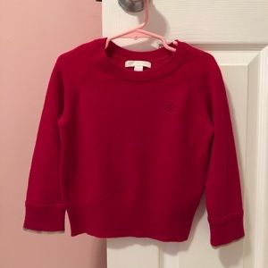 Burberry cashmere sweater. Size 5Y.